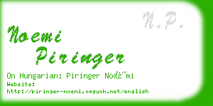 noemi piringer business card